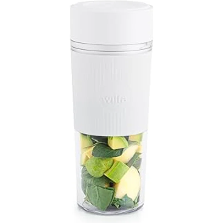 Wilfa Swift, Tragbarer Standmixer mit 300 ml Tritan-Flasche und USB-C Ladeanschluss, Weiss – Bild 1