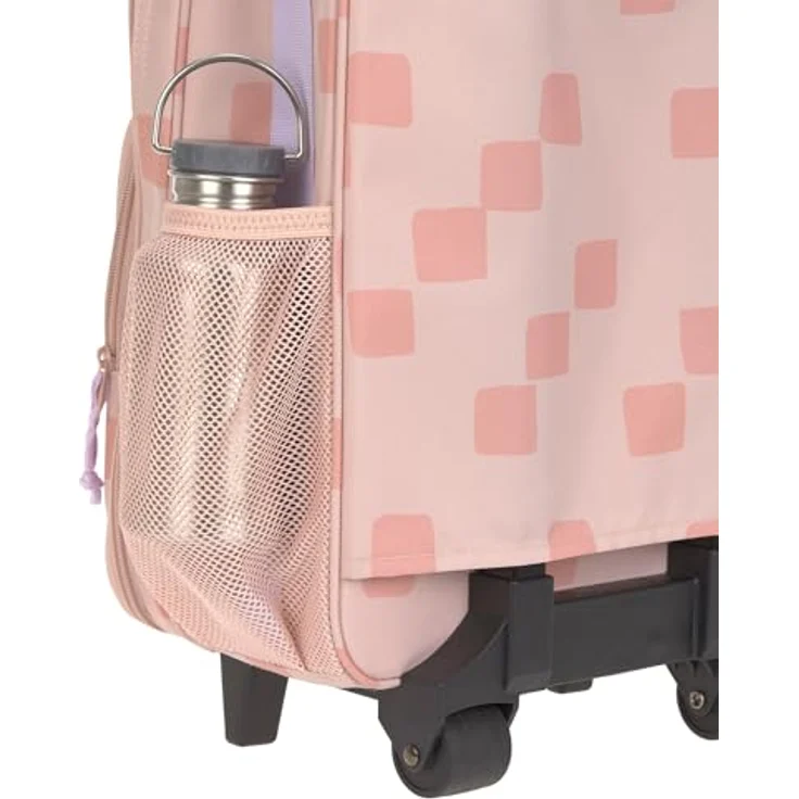 LÄSSIG Weichgepäck-Trolley, 2 Rollen, geometrisches Muster, 22 l Volumen, rosa – Bild 5