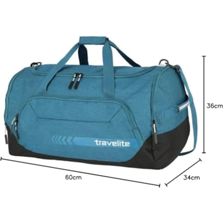 Travelite Kick Off Reisetasche L, 60 cm, petrol, 100% Polyester – Bild 6