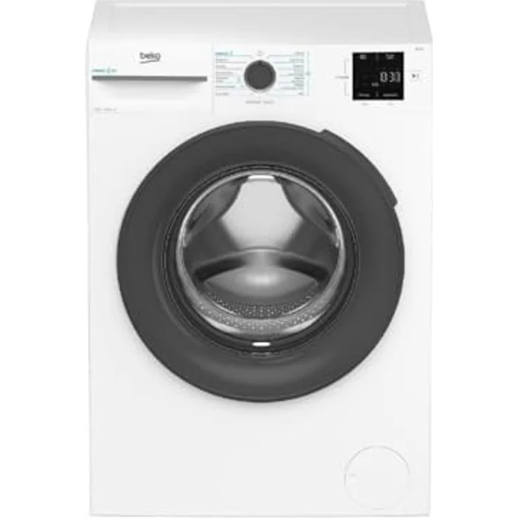 Beko BMWU31041A EnergySpin, Waschmaschine mit automatischer Reinigung und schwebendem Korb, Weiß und Schwarz – Bild 1