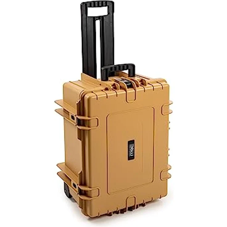B&W International B&W Transportkoffer Outdoor Typ 6800 Desert-Tan mit Würfelschaum, Trolley Koffer, wasserdicht nach IP67 Zertifizierung, staubdicht, bruchsicher und unverwüstlich – Bild 2