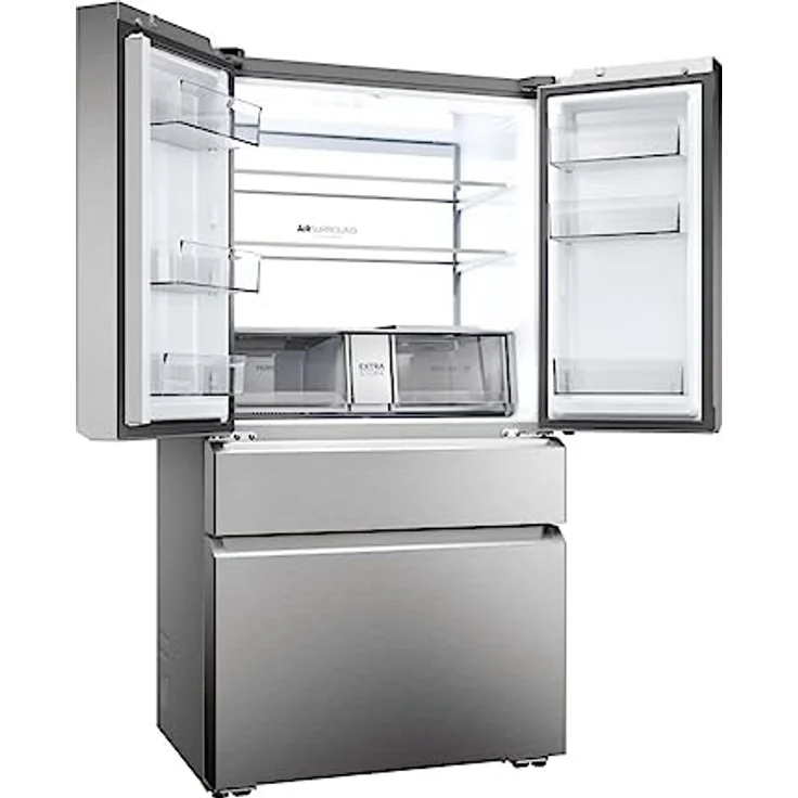 Haier French Door 90 SERIE 7 PRO HFW7918ENMP Kühl-Gefrierkombination/Total No Frost/Smart hON-App/Easy Access Gefrierschubladen spart bis zu 30% Energie/Leise nur 35 db(A) / Edelstahl Front – Bild 5