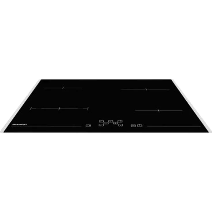 Sharp KH-6V08FT0K-EU Autarkes Kochfeld/Strahlenbeheizt / 60 cm/Seitlicher Edelstahlrahmen / 4 Kochzonen/Bräterzone/TouchControl – Bild 2