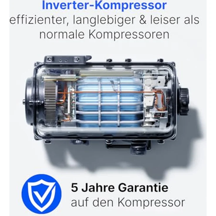 Bomann VS 7258, Kühlschrank ohne Gefrierfach, 126L, leise mit LED-Innenraumbeleuchtung, weiß – Bild 4