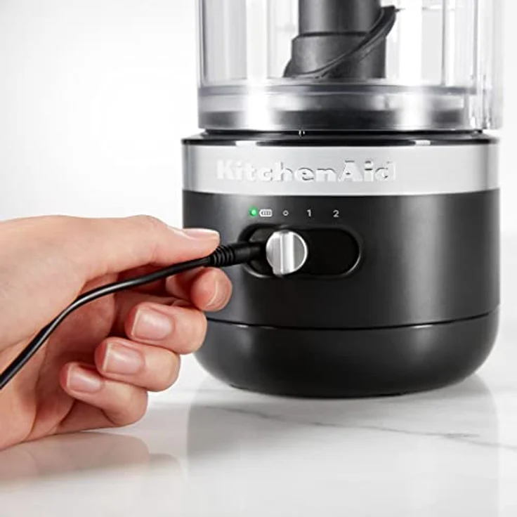 KitchenAid 5KFCB519EBM Cordless Universalzerkleinerer, 1,2 L, 2 Geschwindigkeiten, Momentbetrieb, kabellos, matt schwarz, Kunststoff, Serie: 5KFCB519 – Bild 4