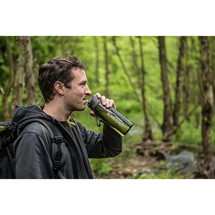LifeStraw Go 2 Nachfüllbare Wasserflasche mit Eingebautem (2-Stufig) Green Filter, Grün, M – Bild 8