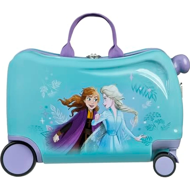 UNDERCOVER Frozen Kinderkoffer Ride-on Trolley, 4 Rollen, Sitzgelegenheit und Gepäckorganizer, 47,5 cm, Original Disney Lizenzprodukt – Bild 3