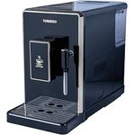 Tornado Kaffeevollautomat TCM-9008AGS, 20 Bar Kaffeeautomat in Gold Schwarz mit Milchaufschäumer