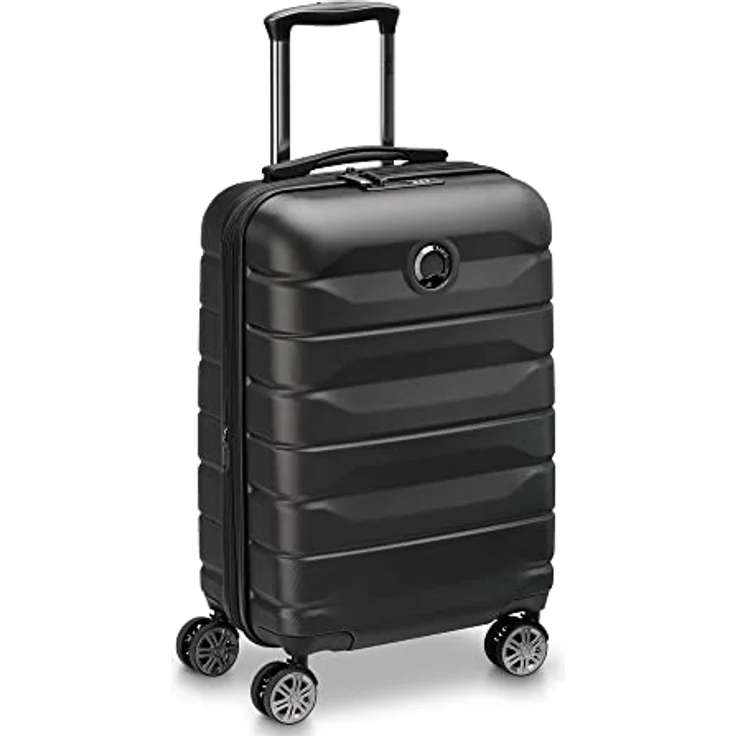 Delsey Koffer Air Armour 4-Rollen Kabinentrolley 55 cm Schwarz, erweiterbares Hauptfach – Bild 2