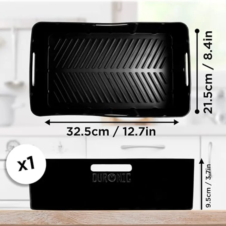 Duronic AFL2 Silikonform, Wiederverwendbar, Antihaft, Airfryer Zubehör, Kompatibel mit AF34 & AF24, Dualzone Airfryer, Duronic – Bild 2