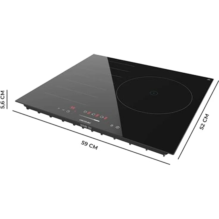Cecotec Induktionsplatte Bolero Squad I 3001 Flex, 6600W, 9 Stufen, Timer, Booster-Funktion, Touch-Slider-Steuerung, Stop&Go, Kindersicherung und Low Power Heating – Bild 2