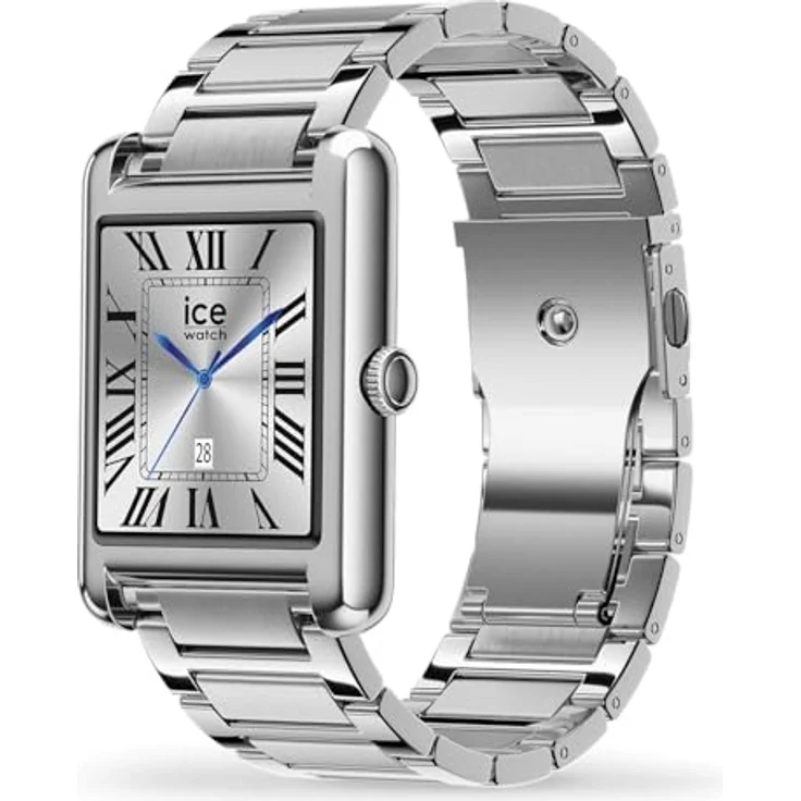 ICE-WATCH Ice smart TKS 2.0, Silbergraue Smartwatch mit Edelstahlarmband, wasserdicht und 1,41 Zoll AMOLED-Display, 025381 – Bild 2