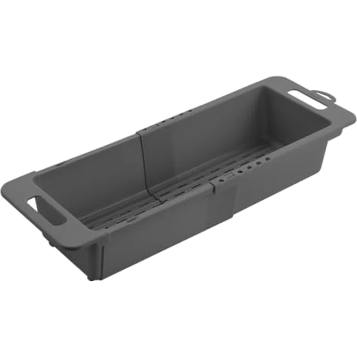 Metaltex Geschirrständer Drain-Flex, ausziehbar 35-52 cm, grau, platzsparend und langlebig – Bild 5