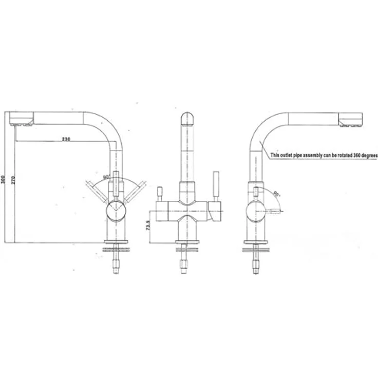 BieTal® Wassersprudler Untertisch Tafelwasseranlage BT-30U mit Kühlung und 3-Wege L Hahn 2 KG CO2 Komplettset – Bild 3