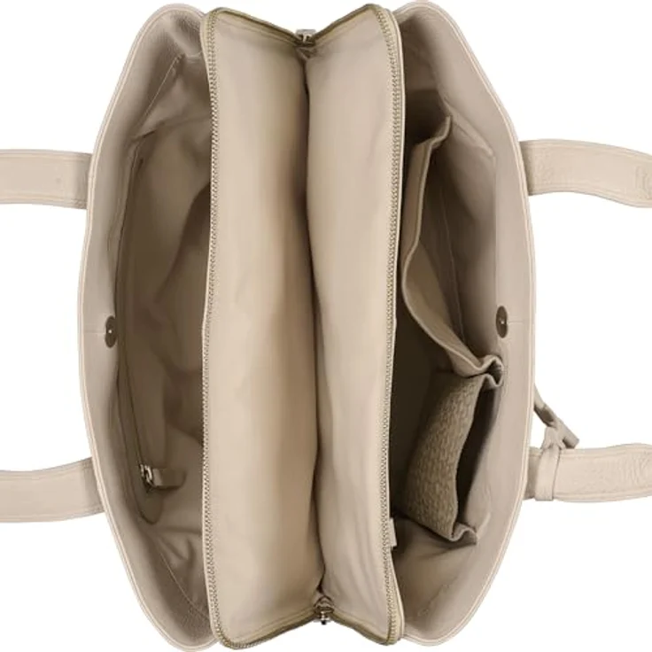 Burkely Shopper Soft Skylar, Einkaufstasche aus robustem Rindleder mit Laptopfach, cognac – Bild 4