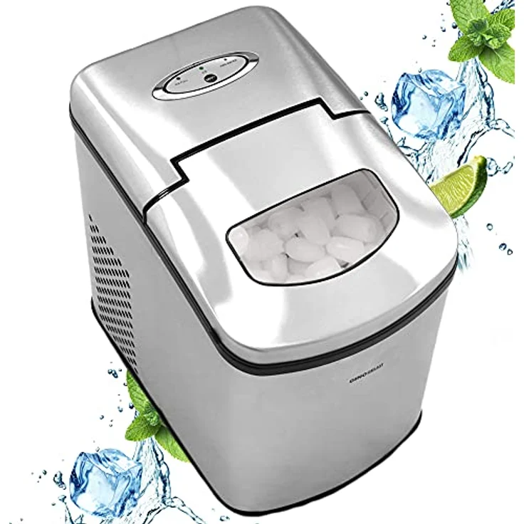Syntrox Digitaler Edelstahl-Eiswürfelbereiter, Eiswürfelmaschine – Bild 10