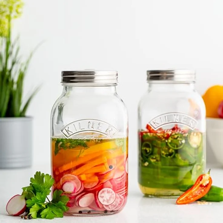 Kilner 2er Set Fermentationsgläser 1 Liter – Bild 3