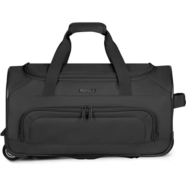 Redolz Duffle Essentials 2-Rollen Reisetasche, 28 cm, Schwarz, 39 l mit arretierbarem Griff und robustem Polyester – Bild 3