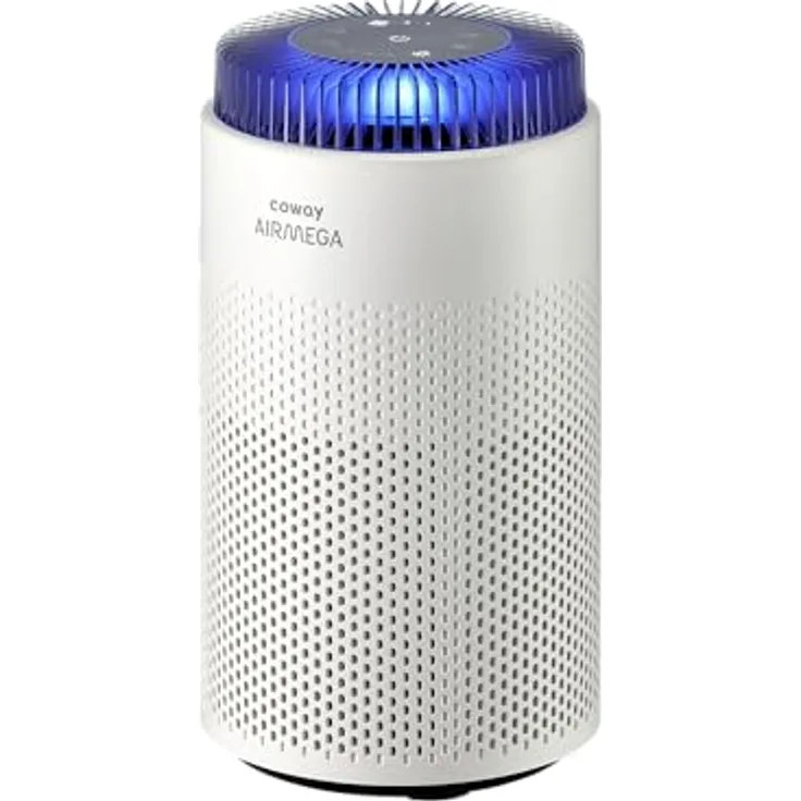 COWAY AIRMEGA 50, Luftreiniger für Schlafzimmer & kleine Räume, CADR 120,1 m³/h, ultra-leise mit 18,4 dB, Auto-Modus, entfernt 99,999% Feinstaub, Pollen & Tierhaare