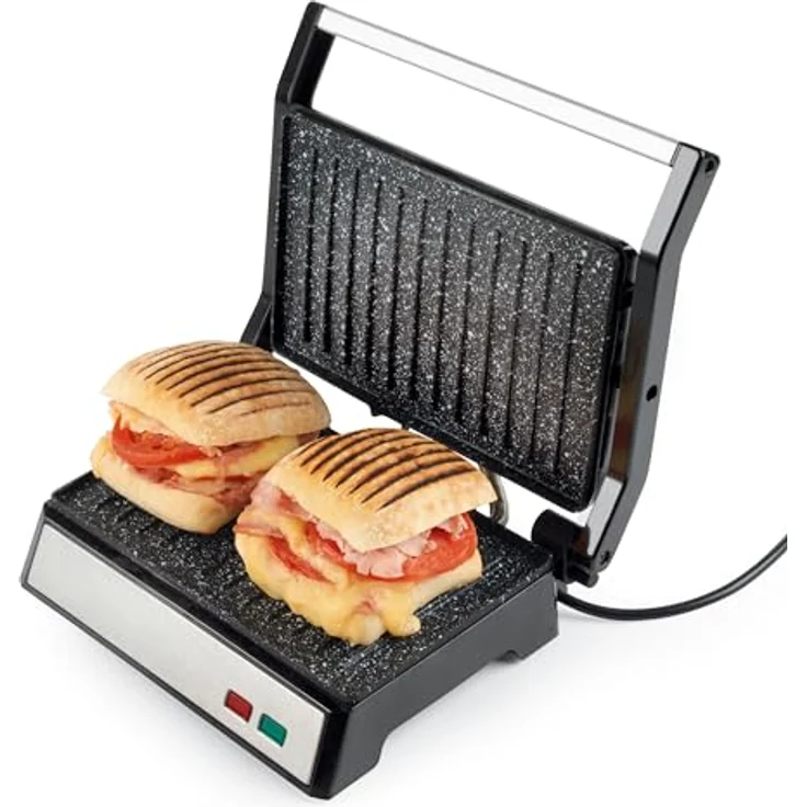 Progress Kontaktgrill 2-in-1, 1000W Panini- und Tischgrill mit Megastone-Beschichtung, 23 x 14,5 cm Grillfläche – Bild 5