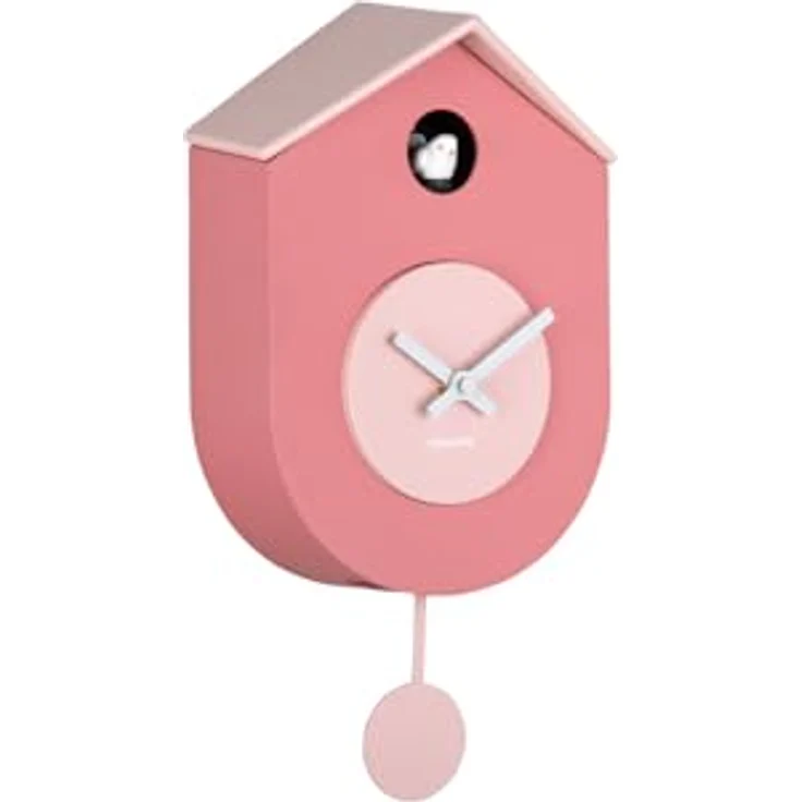 Karlsson Wanduhr Grato, pink, Kunststoff, 9x33x17.5 cm, moderne Wanddekoration – Bild 4