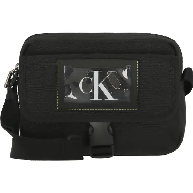 Calvin Klein Jeans Umhängetasche, 21 cm, schwarz, 100% Polyester