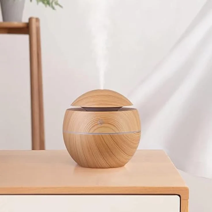 Retoo Luftbefeuchter Aroma Diffuser Ultraschall, Aromatherapie Öle Diffusor mit Farben LED Licht, elektrische Duftlampe für Büro, Schlafzimmer, Spa-Gelb, Ätherische Öle Diffuser 150ml - Preisvergleich – Bild 4