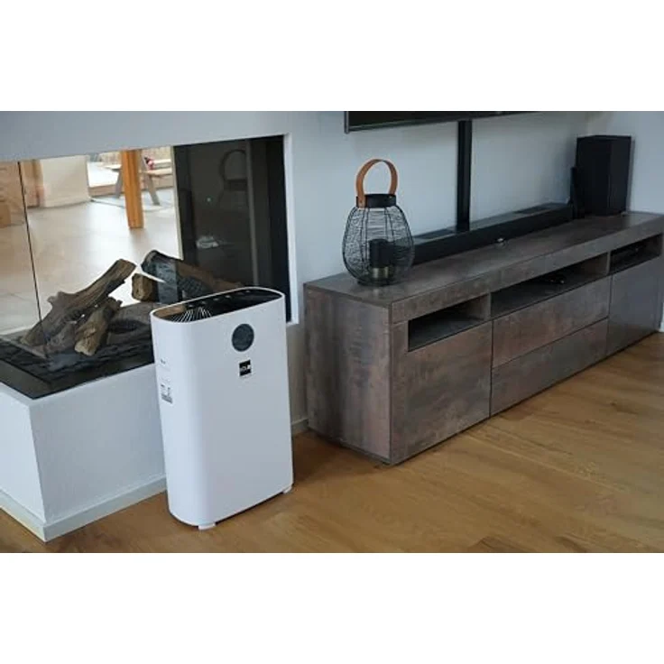 BOLD Luftreiniger - True Hepa 13 Feinstaub-Filter, Ionisator, 4-fach Filter, Smart Home App (61m² | Allergiker geeignet | 99,97% Effektivität | Nachtmodus | UVC-Desinfektion | Automatisierbar) - Weiß – Bild 8