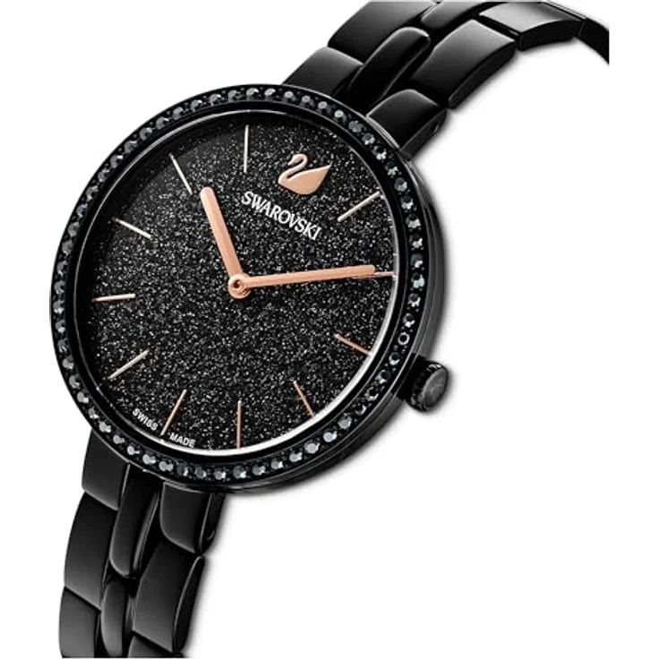 Swarovski Damen Uhr 5547646 Cosmopolitan, Metallarmband, schwarz, schwarzes PVD-Finish – Bild 4