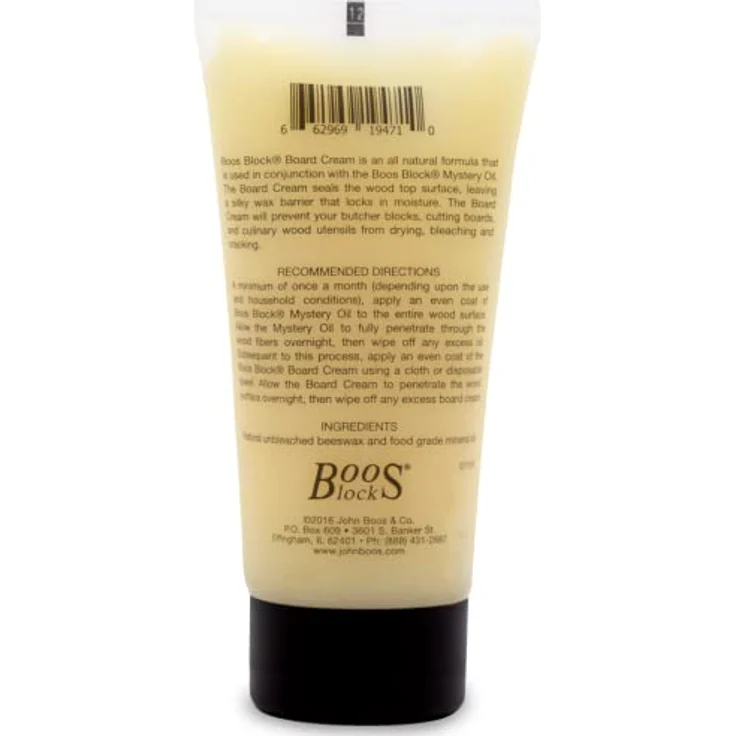 Boos Block Board Cream (148 ml) – Schneidebrett Wachs - Holzwachs Lebensmittelecht - Beeswax Für Holz - Bienenwachs Holzpflege – Bild 2