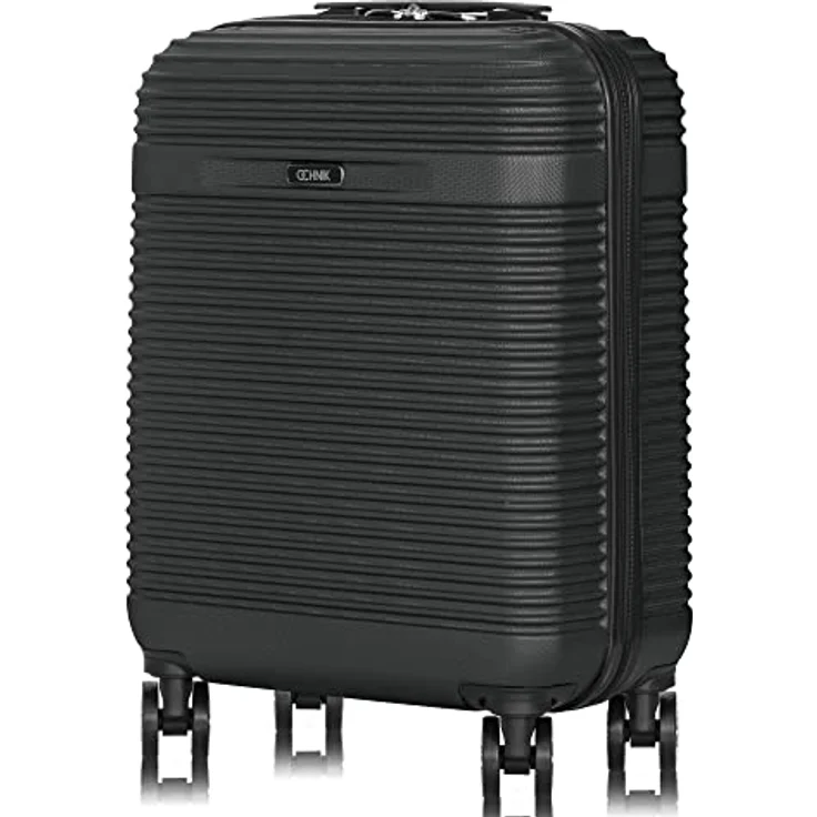 Ochnik Handgepäck Koffer | Kabinenkoffer |Hartschalenkoffer | Kabinentrolley Hartschale | Reisekoffer | Material: ABS | Farbe: Schwarz | Maße: 55x40x20,5cm 33 Liter | 4 Rollen | Hohe Qualität – Bild 2