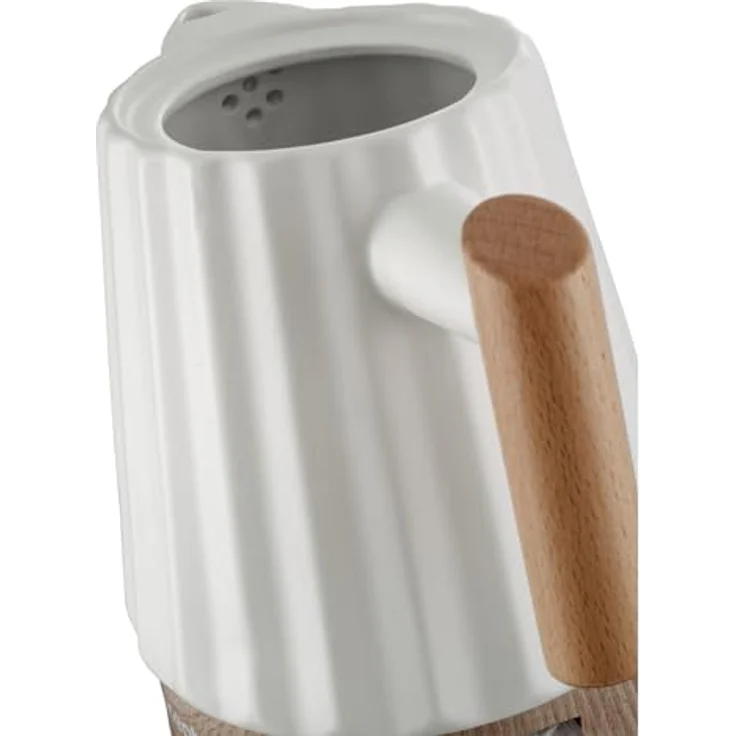Concept Birdy RK0090 Keramik-Wasserkocher 1,5 L in Weiß mit Holzdetails | 1500 W | STRIX-Technologie, dreifache Sicherheit, energiesparend, pflegeleicht – Bild 4