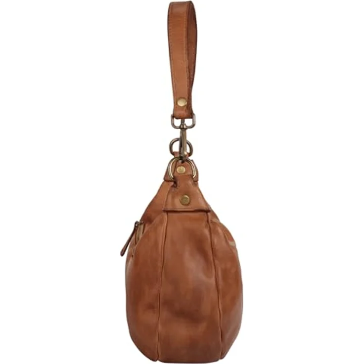 Samantha Look Umhängetasche, echt Leder, Made in Italy, 21 cm x 28 cm x 8 cm, abnehmbarer Henkel, verstellbarer Schultergurt, Smartphonefach bis 6,7 Zoll – Bild 5