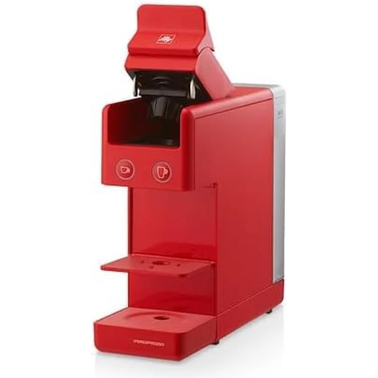 Illy Cafè Y3.3, Kaffeemaschine in Rot, kompatibel mit Iperespresso-Kapseln für Espresso und American Coffee, kompakte Bauweise mit individueller Steuerungstechnologie – Bild 2