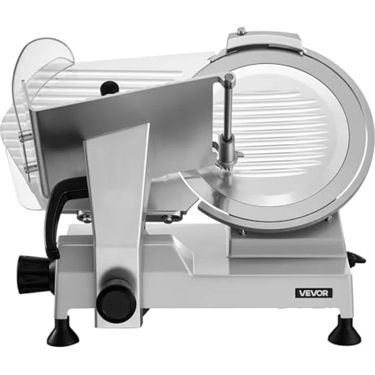 VEVOR Allesschneider Elektrisch SY-300A, 400 W Fleischschneider mit 30 cm Kohlenstoffstahl-Klinge, abnehmbar, 0–15 mm Schnittstärke, ideal für gefrorenes Fleisch und Baguette – Bild 9