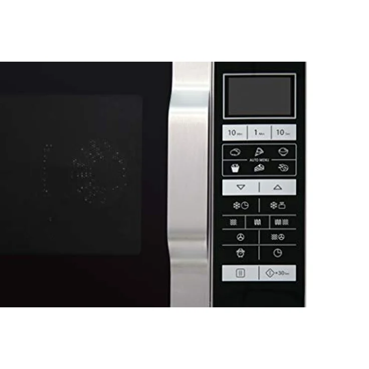 Sharp R-860S 3-in-1 Mikrowelle mit Grill und Heißluft, Standgerät, 25 Liter Garraum, 900 Watt, 49 cm, Programmautomatik, Gewicht und zeitgesteuertes Auftauen, edelstahl – Bild 4