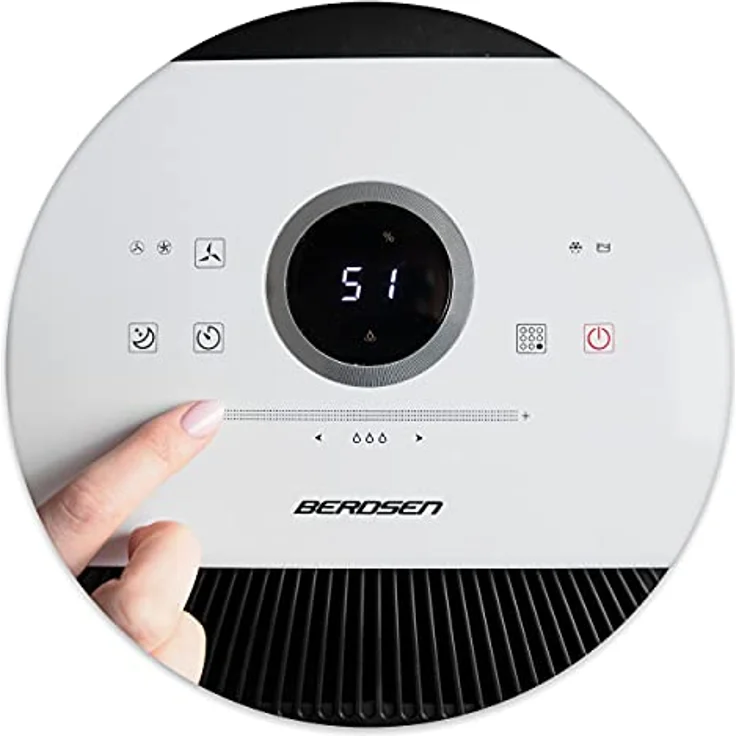 Berdsen - BD-521 Kompressor-Luftentfeuchter mit Ventilator und Wäschemodus - Feuchtabsorber - für große Räume bis 60m³ - 12l pro Tag - Elektrisch - Weiß – Bild 5