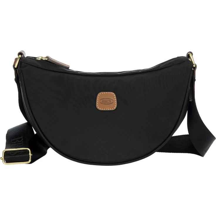 Brics X-Collection Umhängetasche 28 cm, Nylon, Schwarz, mit Reißverschluss und verstellbarem Riemen