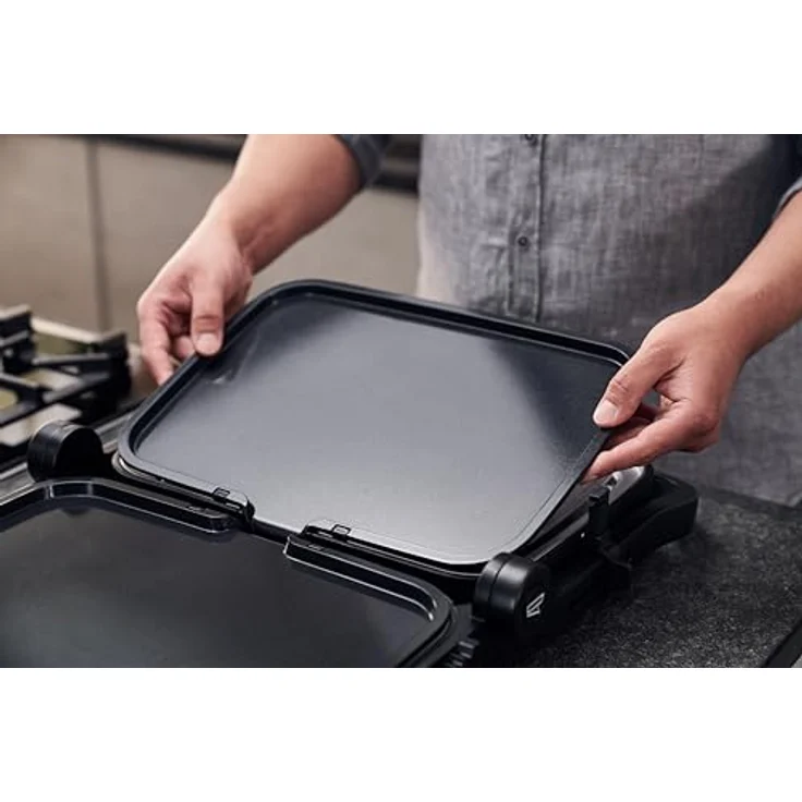 Zwilling Enfinigy Teppanyaki-Platten, Tischgrill mit gleichmäßiger Hitzeverteilung, schwarz – Bild 3