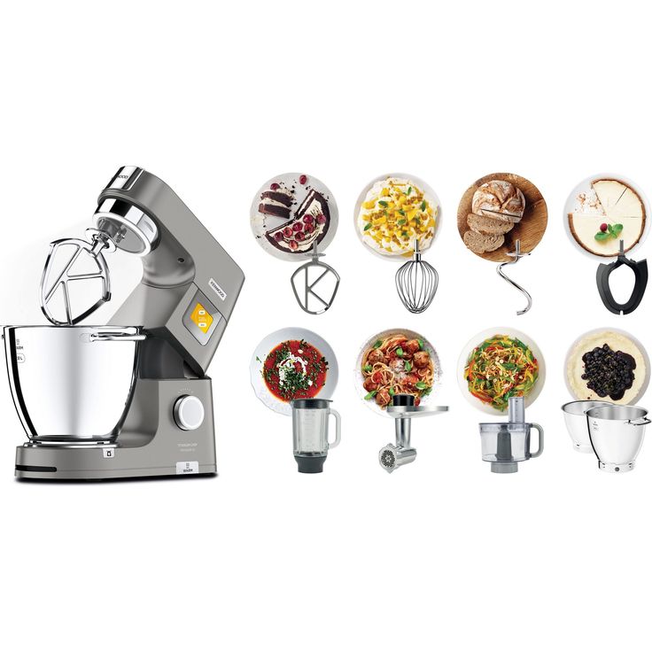 Kenwood KWL90.594SI Titanium Chef Patissier XL Küchenmaschine, 1400W, 5, 7L Schüssel, silber, Serie: Titanium Chef Patissier XL
 – Bild 2