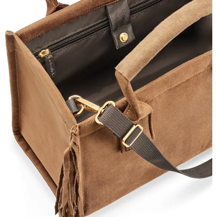 reisenthel daily shopper XS western, praktische Crossbody-Handtasche mit Metalldruckknopf und Reißverschluss-Innentasche, 4 l Volumen – Bild 4