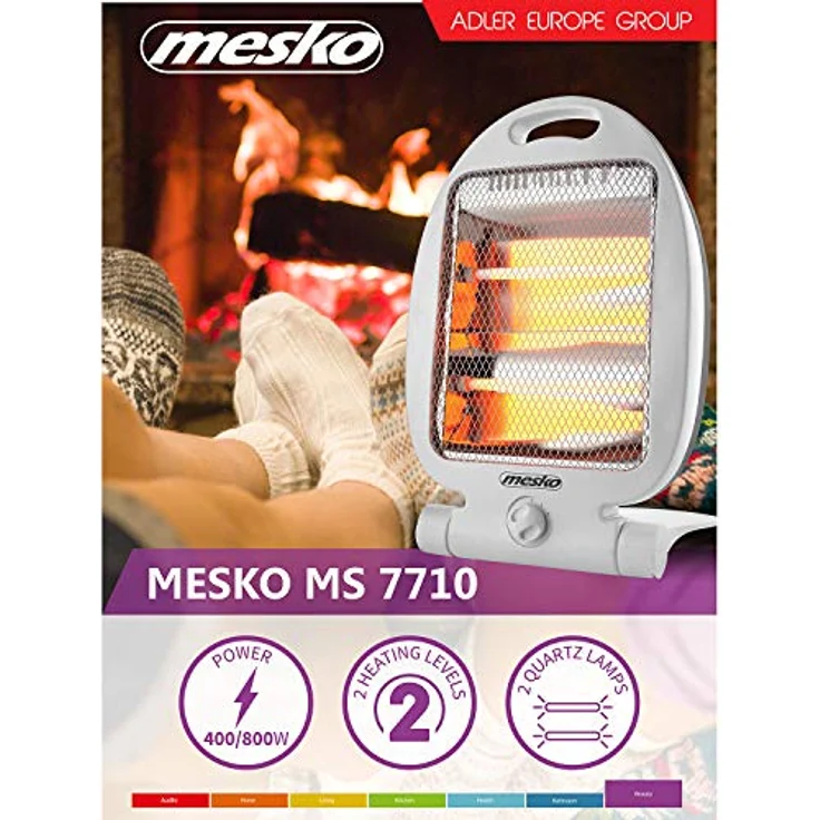 Mesko MS7710 Halogen Quarz Heizgerät, Heizstrahler – Bild 8