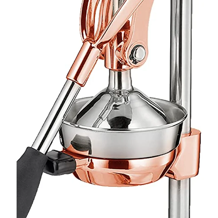 Cilio C309454 Manuelle Saftpresse, Zinkdruckguss, Kupfer, 23 x 19 x 44 cm – Bild 3