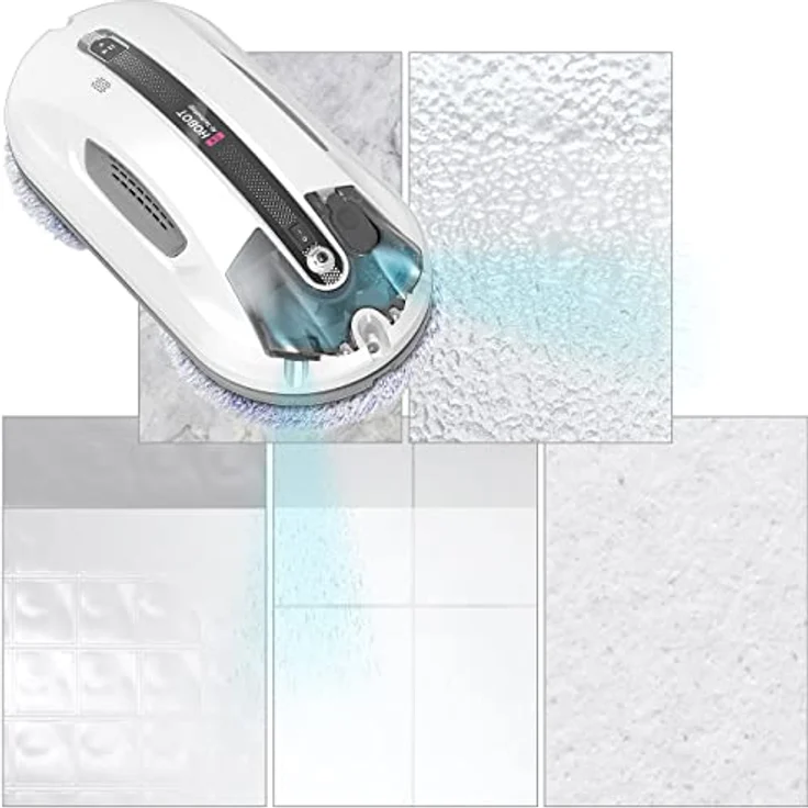 Sichler Exclusive Scheibenwascher Roboter: HOBOT-R3 Profi-Fensterputz-Roboter mit Dual-Sprüh-Funktion, App (Kabellose Fensterputzroboter, Automatische Fensterreiniger, Sprühflasche) – Bild 3