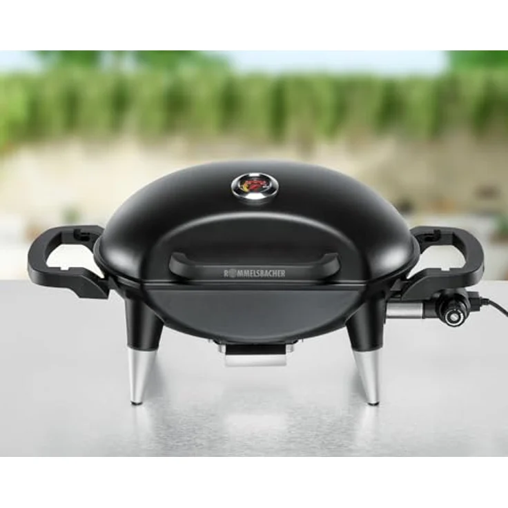Rommelsbacher Kontaktgrill BBQ 4000, Elektrischer Grill mit Deckel, kompakt, schwarz – Bild 7