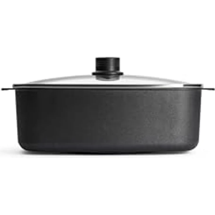 Woll Eco Logic QXR Bräter inklusive Glasdeckel - Induktiv - 31 cm x 26 cm - 7.5 Liter - PFAS-frei - Aluminiumguss - Antihaft-Versiegelung - backofenfest - made in Germany – Bild 2