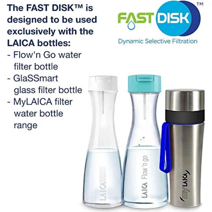 Laica Fast Disk, patentiertes Aktivkohle-Patent, 100% Made in Italy, Sofortfilter, Lebensdauer 1 Monats-120 L, Packung mit 6 Filtern, 6 Stück – Bild 7