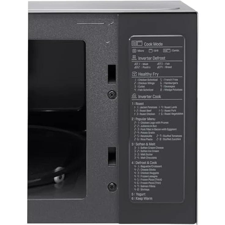 LG MH6565CPS Mikrowelle mit Grill, Standgerät, 25 Liter Garraum, 1000 Watt, silber – Bild 6