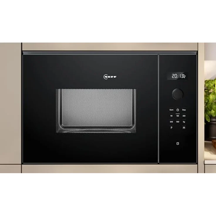 Neff N 50 HLAWD53K0 Einbau Mikrowelle, 59 x 38 cm, Schwarz, 900 W, 25 l Volumen – Bild 3