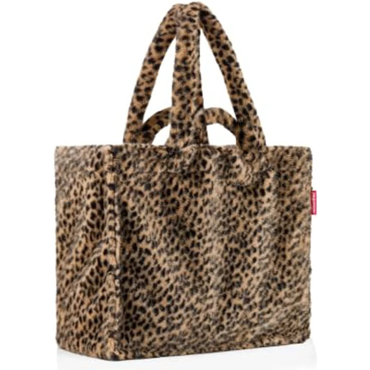 reisenthel softshopper leo fake fur, geräumige Hand- und Einkaufstasche mit 4 Tragehenkeln und smarter Fächeraufteilung, 28 l – Bild 3